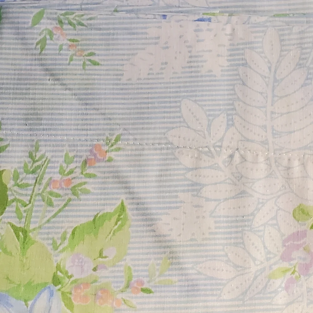 Vintage Lady Pepperell Veronica Full Size Flat sheet and pillow Case ONLY 3 Pc